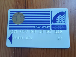 ANCIENNE CARTE A PUCE BULL PTT TELECOMMUNICATIONS NATIONALE B.E !!! - Andere & Zonder Classificatie