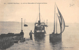 CPA 56 LARMOR / LA CALE DU DEBARCADERE / ARRIVEE DU BATEAU - Autres & Non Classés