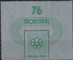 POLOGNE - Jeux Olympiques De Montréal (feuillet) - Blocks & Sheetlets & Panes