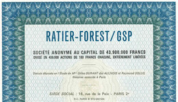 RATIER-FOREST / GSP S. A. (Aviation / Aéronautique) - Fliegerei