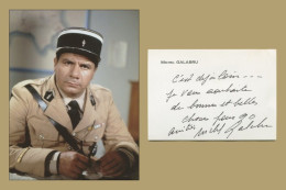 Michel Galabru (1922-2016) - Rare Carte Autographe Signée + Photo - 1990 - Schauspieler Und Komiker