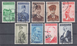 TURKEY,TURKEI,TURQUIE ,THE 1ST ANNIVERSARY OF THE DEATH ATATURK,,1939-1940,USED STAMPS - Usati