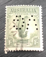 Timbre Oblitéré Perforé Australie - Used Stamps