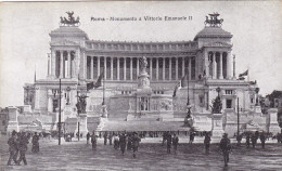 CPA - FRONT VIEW, MONUMENTO AVITTORIO EMANUELE II, STATUES, PEOPLE - ROME IN 1914 - ITALY - Panoramische Zichten, Meerdere Zichten
