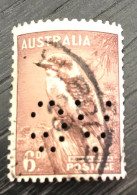 Timbre Oblitéré Perforé Australie - Used Stamps