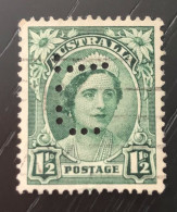 Timbre Oblitéré Perforé Australie 1942 - Used Stamps