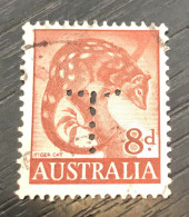 Timbre Oblitéré Perforé Australie 1959 - Used Stamps