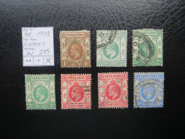 1912  " Georg V " 7 Werte  Gut Gestempelt   LOT 289 - Used Stamps