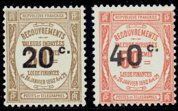 TAXE - N°49/50 XX TTB - 1859-1959 Mint/hinged
