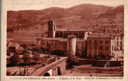 CPA Lavoute-Chilhac L'Eglise Et La Tour - Forêt De Combenayre, Cure D'air - Eglises Et Cathédrales