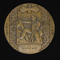 France, Medaille (Medal) Defense Passive - Guerre 1939-1945 (WW2) Par Cochet / Attribué à KIPFER, Bronze - Otros & Sin Clasificación