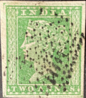 British India 1854 QV 2a Two Anna Litho/ Lithograph Stamp As Per Scan - Otros & Sin Clasificación
