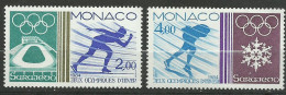 Monaco N°  1416 Et 1417 JO De Sarajevo Patinage De Vitesse  Neufs  * *   B/TB  Voir Scans   Soldé  ! ! ! - Invierno 1984: Sarajevo