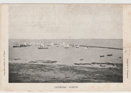 CARTOLINA Con Errore Di Stampa  Cotrone Invece Di Crotone Porto Viaggiata 1935 - Crotone