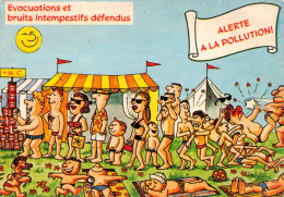 # Humour #  ALERTE A LA POLLUTION ! Evacuations Et Bruits Intempestifs Défendus Cpsm GF - Humour