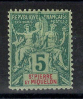 SPM - Réplique De Fournier - YV 62 N* MH - Unused Stamps