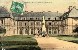 CHAMPLITTE  -  Le Château  -  (Hôtel De Ville)  -  Carte Toilée Couleur - Champlitte