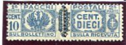 ITALIA - 1945  PARCEL POST  10c  WMK  MINT NH - Colis-postaux