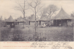 CPA VICTORIA FALLS- TOWER'S CAMP, HUTS, PEOPLE - Simbabwe