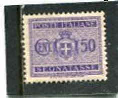 ITALIA - 1945  POSTAGE DUE  50c  WMK  MINT NH - Portomarken