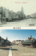 BUCHY. -  HIER - AUJOURD'HUI. - Grande-Rue. CPM RARE - Buchy