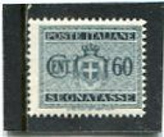 ITALIA - 1945  POSTAGE DUE  60c  WMK  MINT NH - Strafport