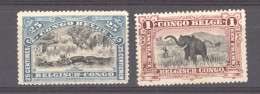 Congo Belge :  Yv  57 + 60  * - Unused Stamps