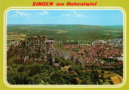 73164415 Singen Hohentwiel Fliegeraufnahme Mit Ruine Singen - Singen A. Hohentwiel