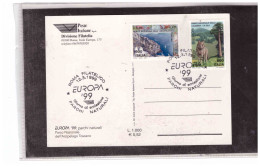 TEM18103  -  ROMA  12.3.1999   /   FDC  "  EUROPA UNITA E  PARCHI NATURALI " - Protection De L'environnement & Climat