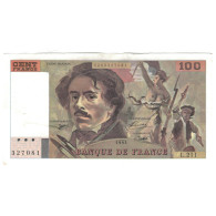 France, 100 Francs, 1993, L.211, SUP, Fayette:69bis.5, KM:154g - 100 F 1978-1995 ''Delacroix''