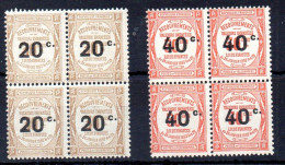 Francia Bloque De Cuatro Tasas Nº Yvert 49/50 ** - 1859-1959 Mint/hinged