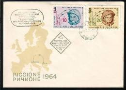 BULGARIA  - 1964 - Exposition Cosmique Int.a Richone - Italie -  FDC - FDC