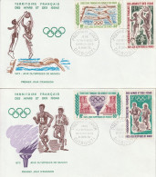 FDC - AFARS ET ISSAS - P.A N°72/5 (1972) Jeux Olympiques De Munich - Lettres & Documents