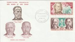 FDC - AFARS ET ISSAS - P.A N°76/7 (1972) Célébrités Médicales - Lettres & Documents