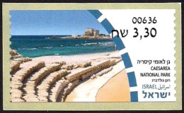 ISRAEL 2023 - National Parks In Israel - Caesarea National Park - Netanya ATM # 636 Label - MNH - Archéologie