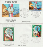 FDC - AFARS ET ISSAS - P.A N°78/9 (1973) Voyage Du Président Pompidou - Briefe U. Dokumente