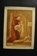 Image Pieuse Saint Antoine De Padoue Grand Chromo 10.5x14cm - Images Religieuses