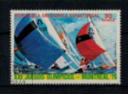 Guinée Equatoriale - Poste Aérienne - "J.O. De Montréal - Sports Nautiques" - Oblitéré N° 69 De 1976 - Guinée Equatoriale