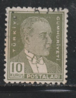 TURQUIE  878 // YVERT 1207  // 1953-55 - Used Stamps