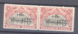 Congo Belge :  Yv  132-33  **  Se Tenant Horizontalement - Unused Stamps