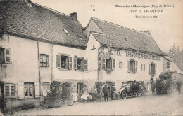 Rochefort Montagne * Hôtel E. TRINQUIER CHASSENOIX Tel.05 * Automobile * Diligence Malle Poste Courrier Attelage ? - Autres & Non Classés