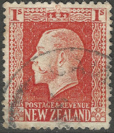 New Zealand. 1915-30 KGV. 1/- Used. P 14X14½ SG 430c - Oblitérés