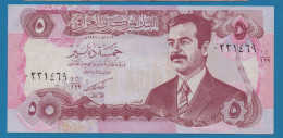 IRAQ 5 Dinars 1992 P# 80c Saddam Hussein - Iraq