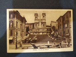 [M6] Roma - Trinità Dei Monti, Animata Con Abiti D'epoca. Piccolo Formato, Viaggiata, 1931 - Tarjetas Panorámicas