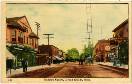 PC US, MI, GRAND RAPIDS, MADISON SQUARE, Vintage Postcard (b49511) - Grand Rapids