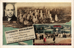 PC US, NY, NEW YORK, TOFFENETTI RESTAURANT, Vintage Postcard (b49517) - Cafés, Hôtels & Restaurants