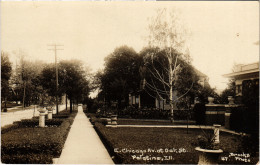 PC US, IL, PALATINO, CHICAGO AVE, Vintage REAL PHOTO Postcard (b49531) - Altri & Non Classificati