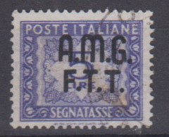 TRIESTE ZONA A 1947-49 SEGNATASSE 5 LIRE VIOLETTO N.9 USATO - Oblitérés