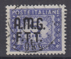 TRIESTE ZONA A 1947-49 SEGNATASSE 5 LIRE VIOLETTO N.9 USATO - Used