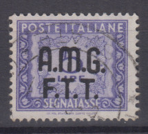 TRIESTE ZONA A 1947-49 SEGNATASSE 5 LIRE VIOLETTO N.9 USATO  - Used